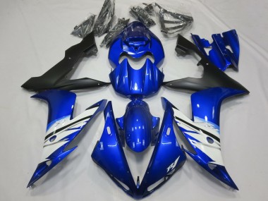 Best 2004-2006 Yamaha R1 Motorcycle Fairing - Blue White Matte Black UK