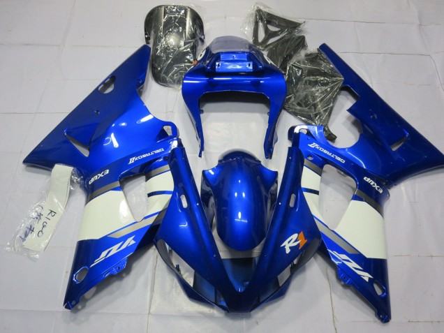2000-2001 Yamaha R1 Motorcycle Fairings - Blue White UK