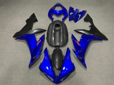 Best 2004-2006 Yamaha R1 Motorcycle Fairings - Carbon Fiber Style Blue UK