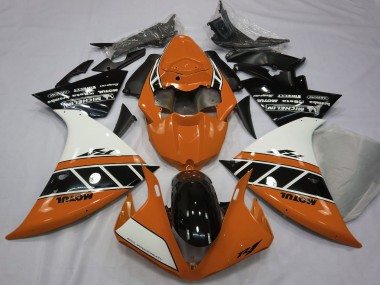 Best 2012-2014 Yamaha R1 Motorcycle Fairings - Orange White Glossy Black UK