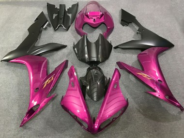 Best 2004-2006 Yamaha R1 Motorcycle Fairings - Hot Pink Carbon Fiber Style UK