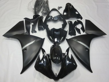 Best 2012-2014 Yamaha R1 Motorcycle Fairings - Glossy Black Matte Black Silver UK