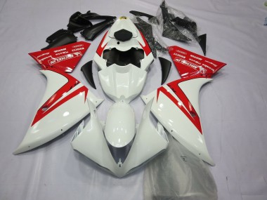 Best 2012-2014 Yamaha R1 Motorcycle Fairings - White Red UK
