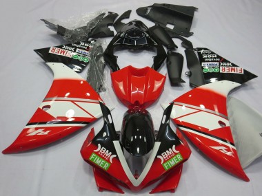 Best 2012-2014 Yamaha R1 Motorcycle Fairings - Red White Black Fimer UK