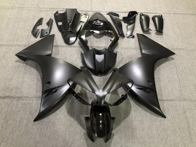 2012-2014 Yamaha R1 Motorcycle Fairings - Glossy Black Matte Black UK