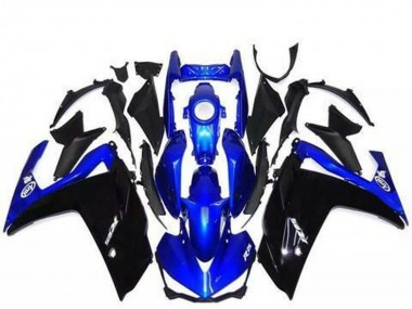 Best 2015-2018 Yamaha R3 Motorcycle Fairings - Blue Glossy Black UK