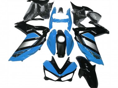 Best 2015-2018 Yamaha R3 Motorcycle Fairings - Blue Silver Glossy Black Yamalube UK