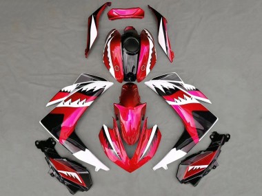 Best 2015-2018 Yamaha R3 Motorcycle Fairings - Red White Black Shark UK