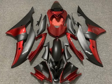 Best 2008-2016 Yamaha R6 Motorcycle Fairings - Red Matte Black UK