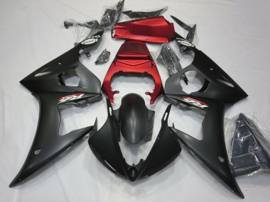 Best 2003-2004 Yamaha R6 Motorcycle Fairings - Red Matte Black UK