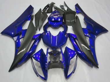 Best 2006-2007 Yamaha R6 Motorcycle Fairings - Blue Matte Black UK