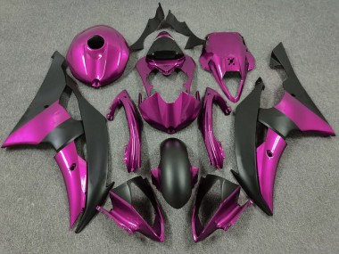 Best 2008-2016 Yamaha R6 Motorcycle Fairings - Pink Matte Black UK
