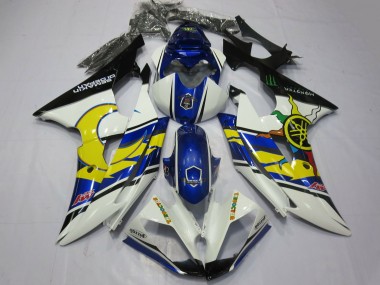 Best 2008-2016 Yamaha R6 Motorcycle Fairings - White Blue Black Yellow UK