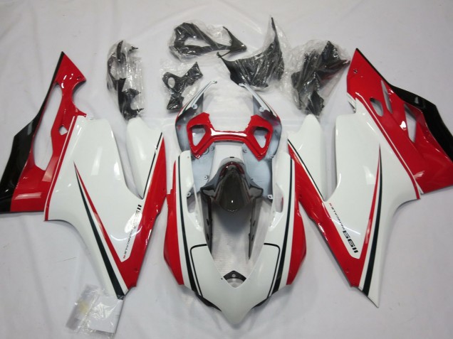 2011-2014 Ducati 1199 Motorcycle Fairing - White Red Black Green UK