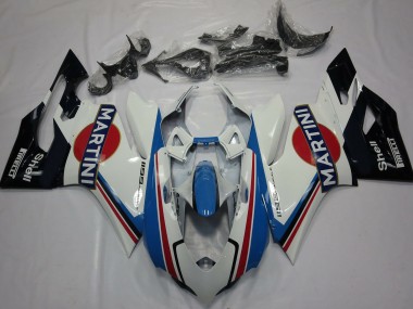 Best 2011-2014 Ducati 1199 Motorcycle Fairings - White Light Blue Red Black Martini UK