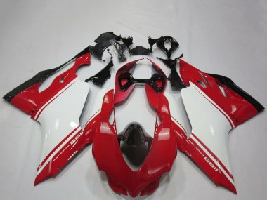 Best 2011-2014 Ducati 1199 Motorcycle Fairings - White Red Black OEM Style UK
