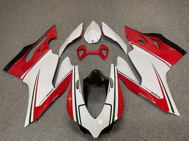 2011-2014 Ducati 1199 Motorcycle Fairings - White Red Black Green UK