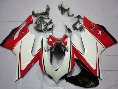Best 2011-2014 Ducati 899 1199 Motorcycle Fairings - White Red Green Glossy Black UK