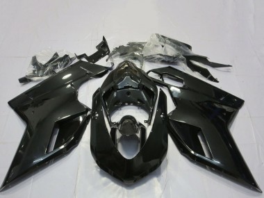 Best 2007-2014 Ducati 848 1098 1198 Motorcycle Fairings - Glossy Black UK