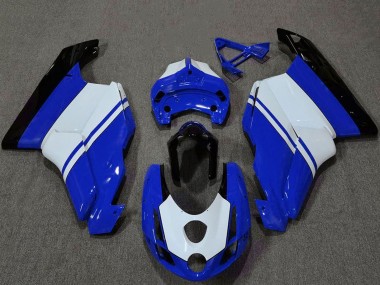Best 2003-2004 Ducati 749 999 Motorcycle Fairings - White Blue Glossy Black UK