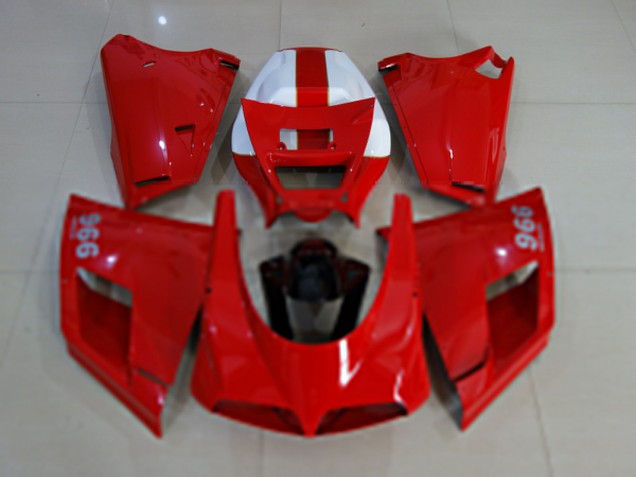 1993-2005 Ducati 996 Motorcycle Fairings - Glossy Red White Black UK
