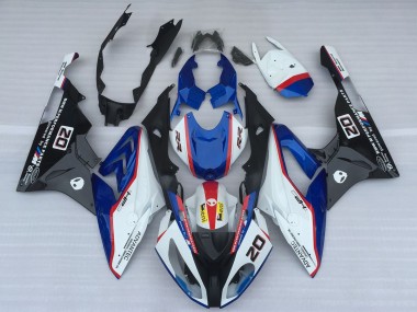 Best 2017-2018 BMW S1000RR Motorcycle Fairings - White Blue Red Glossy Black OEM Style UK