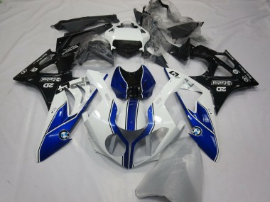 Best 2015-2016 BMW S1000RR Motorcycle Fairings - White Blue Glossy Black UK