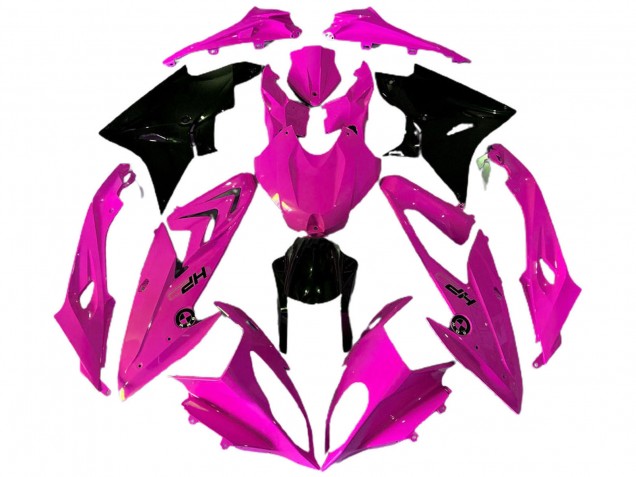 2009-2014 BMW S1000RR Motorcycle Fairings - Pink Glossy Black HP UK