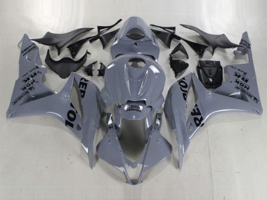 Best 2007-2008 Honda CBR600RR Motorcycle Fairings - Nardo Grey Black Repsol UK