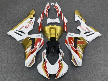 Best 2020-2023 Honda CBR1000RR-R Motorcycle Fairings - White Red Gold Motul UK
