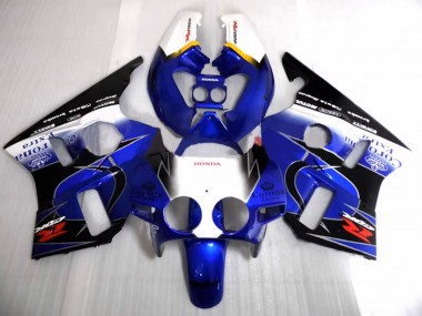 Best 1987-1989 Honda CBR400RR NC23 Motorcycle Fairings - White Yellow Blue Glossy Black Corona Motul UK