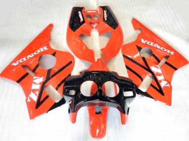 Best 1987-1989 Honda CBR400RR NC23 Motorcycle Fairings - Orange Glossy Black UK