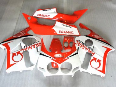Best 1987-1989 Honda CBR400RR NC23 Motorcycle Fairings - Orange White Pramac UK