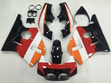Best 1987-1989 Honda CBR400RR NC23 Motorcycle Fairings - Orange White Red Glossy Black UK