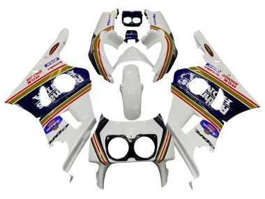 Best 1990-1999 Honda CBR400RR NC29 Motorcycle Fairings - White Gold Red Dark Blue Rothmans UK