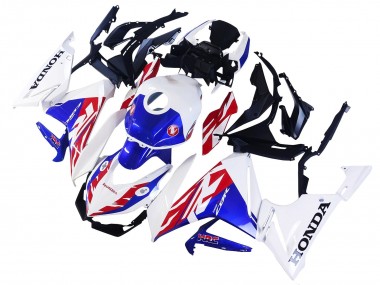 Best 2022 Honda CBR400R Motorcycle Fairing - White Red Blue UK