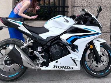 Best 2022 Honda CBR400R Motorcycle Fairings - White Blue UK