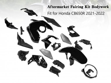 Best 2019-2022 Honda CB650R Motorcycle Fairings - Glossy Black UK