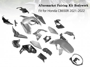 Best 2019-2022 Honda CB650R Motorcycle Fairings - Silver UK
