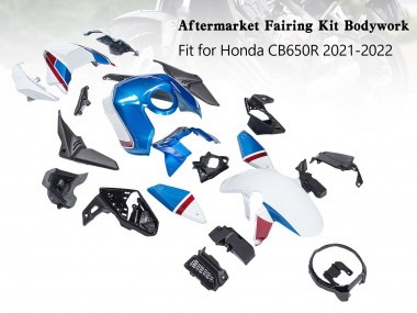 Best 2019-2022 Honda CB650R Motorcycle Fairings - Blue Red Black UK