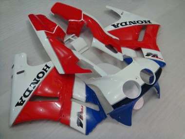 Best 1988-1992 Honda VFR400R NC30 Motorcycle Fairings - White Red Blue UK
