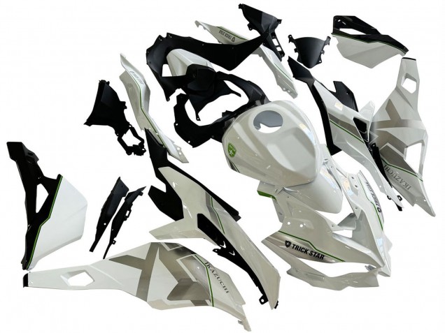 2019-2025 Kawasaki ZX25R ZX-25R Motorcycle Fairings - White Silver Green Black Trick Star UK