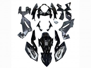 Best 2018-2024 Kawasaki Z400 Motorcycle Fairings - Glossy Black UK