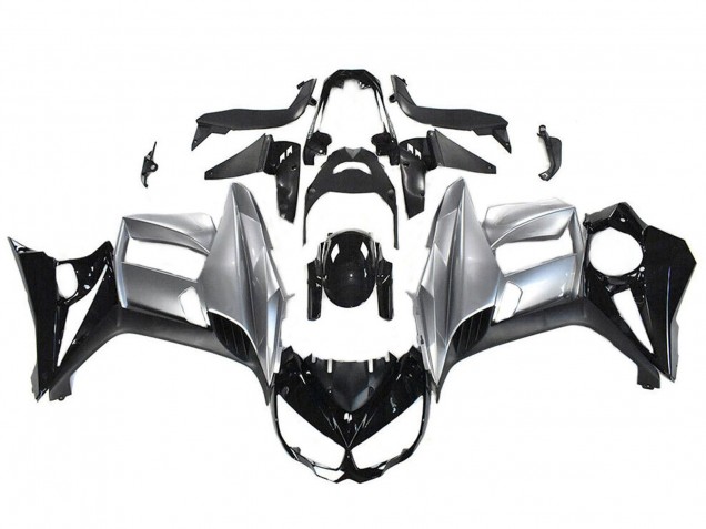 2010-2016 Kawasaki Z1000SX Motorcycle Fairings - Glossy Black Silver UK