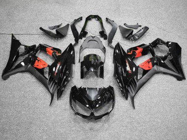 Best 2010-2016 Kawasaki Z1000SX Motorcycle Fairings - Glossy Black Matte Black Red Bull UK