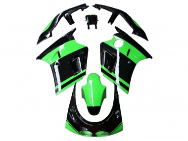 Best 1989-1990 Kawasaki ZXR250 Motorcycle Fairings - Green Glossy Black UK
