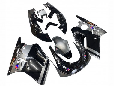 Best 1989-1990 Kawasaki ZXR250 Motorcycle Fairings - Glossy Black Grey Elf Touch4 Bridgestone UK