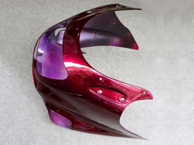 Best 1993-2003 Kawasaki ZZR1100 Motorcycle Fairing - Dark Red UK