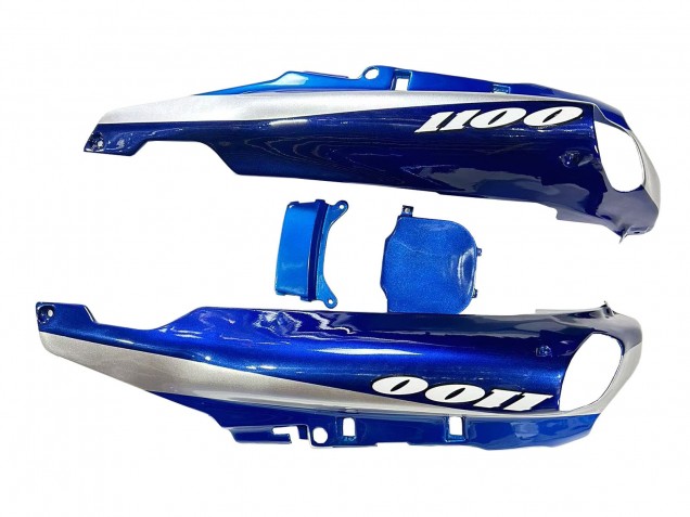 1993-2003 Kawasaki ZZR1100 Motorcycle Fairings - Blue Silver Black UK