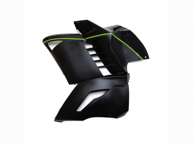 2007-2009 Kawasaki GTR1400/ZG1400 Motorcycle Fairings - Matte Black Green Lines UK